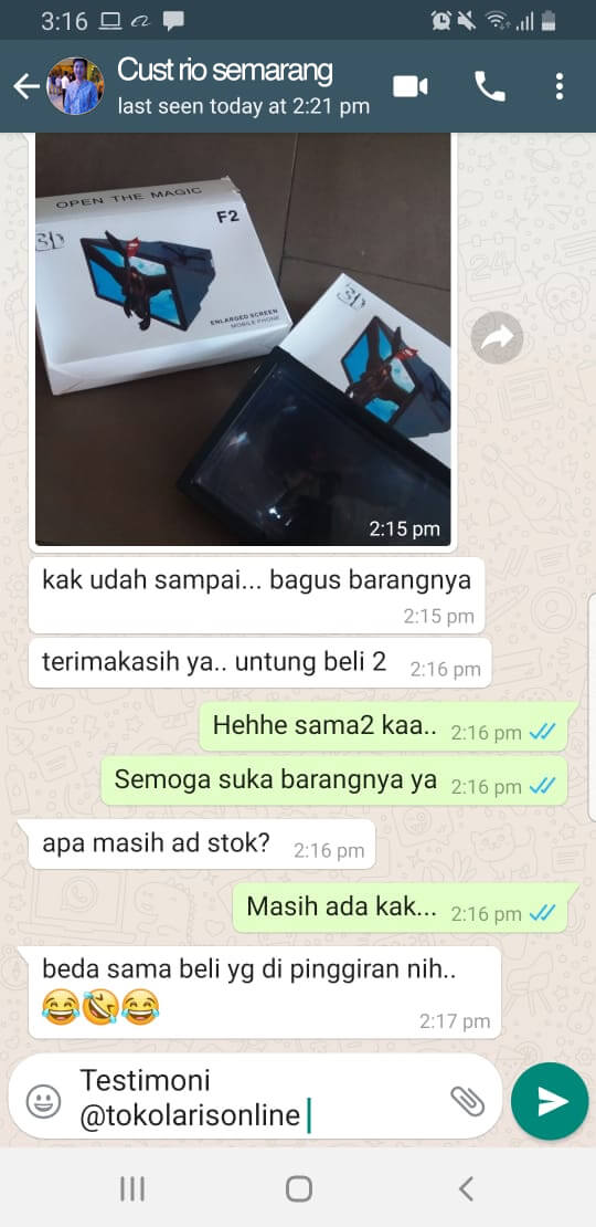 Testimoni Toko Laris